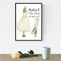 Mouse and Pen - Ballet Is Like Dreaming With Your Feet! A4